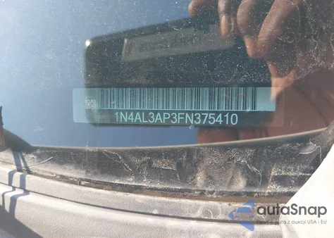 2015 Nissan Altima 2.5/2.5 S/2.5 Sl/2.5 Sv из США, поврежденный, VIN 1N4AL3AP3FN375410